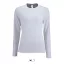 Női IMPERIAL hosszú ujjú környakas pamut póló, SOL'S SO02075, White-2XL