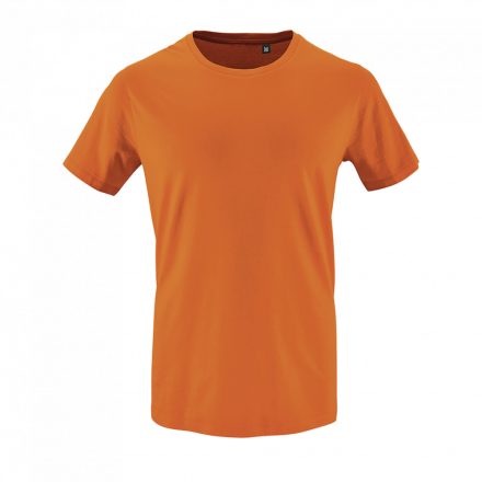 Férfi organikus kereknyakú rövid ujjú póló, SOL'S SO02076, Orange-2XL