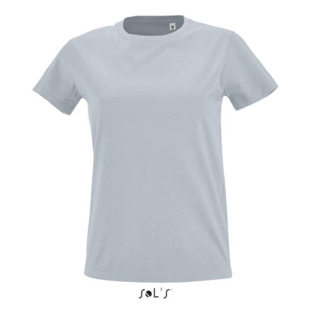 Női IMPERIAL FIT kreknyakú rövid ujjú póló, SOL'S SO02080, Pure Grey-2XL