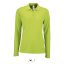 Női PERFECT hosszú ujjú galléros piké póló, SOL'S SO02083, Apple Green-2XL