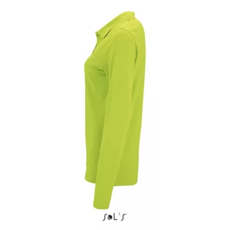   Női PERFECT hosszú ujjú galléros piké póló, SOL'S SO02083, Apple Green-S