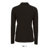 Női PERFECT hosszú ujjú galléros piké póló, SOL'S SO02083, Black-S