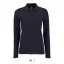 Női PERFECT hosszú ujjú galléros piké póló, SOL'S SO02083, French Navy-2XL