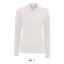 Női PERFECT hosszú ujjú galléros piké póló, SOL'S SO02083, White-S