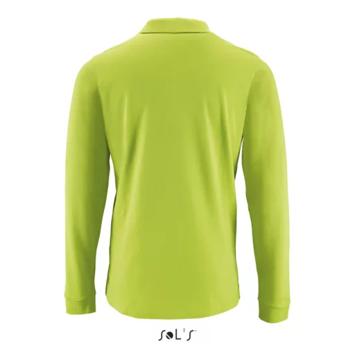 Férfi PERFECT hosszú ujjú galléros piké póló, SOL'S SO02087, Apple Green-2XL