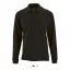 Férfi PERFECT hosszú ujjú galléros piké póló, SOL'S SO02087, Black-3XL