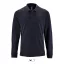 Férfi PERFECT hosszú ujjú galléros piké póló, SOL'S SO02087, French Navy-2XL