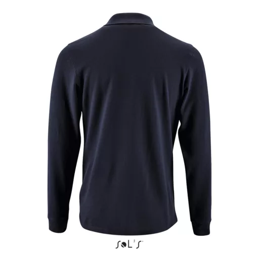 Férfi PERFECT hosszú ujjú galléros piké póló, SOL'S SO02087, French Navy-2XL