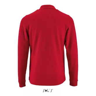   Férfi PERFECT hosszú ujjú galléros piké póló, SOL'S SO02087, Red-S