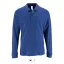 Férfi PERFECT hosszú ujjú galléros piké póló, SOL'S SO02087, Royal Blue-2XL