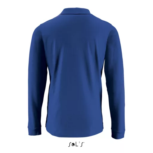 Férfi PERFECT hosszú ujjú galléros piké póló, SOL'S SO02087, Royal Blue-2XL