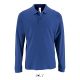 Férfi PERFECT hosszú ujjú galléros piké póló, SOL'S SO02087, Royal Blue-L
