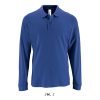 Férfi PERFECT hosszú ujjú galléros piké póló, SOL'S SO02087, Royal Blue-S