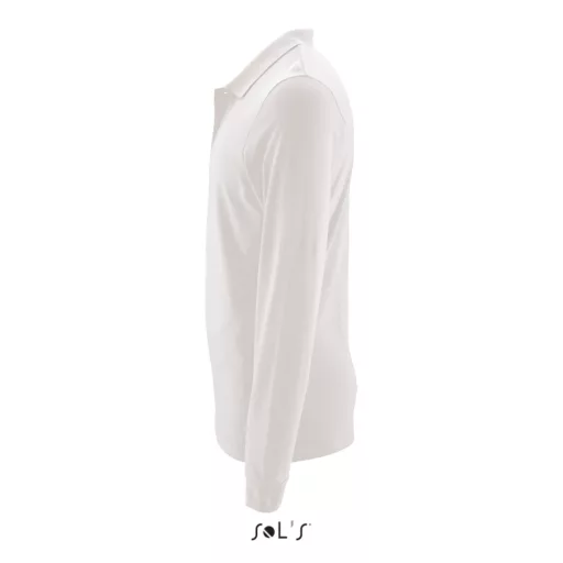 Férfi PERFECT hosszú ujjú galléros piké póló, SOL'S SO02087, White-2XL