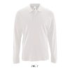 Férfi PERFECT hosszú ujjú galléros piké póló, SOL'S SO02087, White-S
