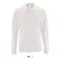 Férfi PERFECT hosszú ujjú galléros piké póló, SOL'S SO02087, White-S