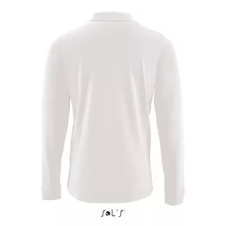   Férfi PERFECT hosszú ujjú galléros piké póló, SOL'S SO02087, White-S