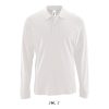 Férfi PERFECT hosszú ujjú galléros piké póló, SOL'S SO02087, White-XL