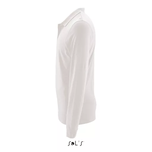 Férfi PERFECT hosszú ujjú galléros piké póló, SOL'S SO02087, White-XL