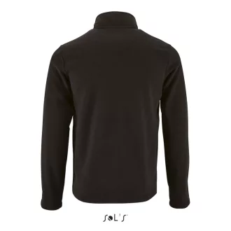   Férfi NORMAN cipzáras egyszerű polár pulóver, SOL'S SO02093, Black-S