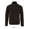 Férfi NORMAN cipzáras egyszerű polár pulóver, SOL'S SO02093, Black-XL