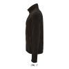 Férfi NORMAN cipzáras egyszerű polár pulóver, SOL'S SO02093, Black-XL
