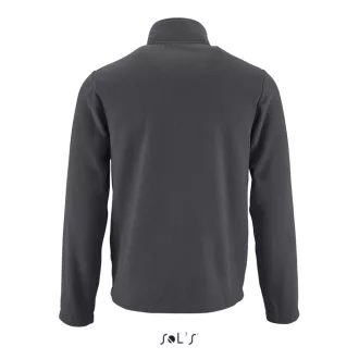   Férfi NORMAN cipzáras egyszerű polár pulóver, SOL'S SO02093, Charcoal Grey-S