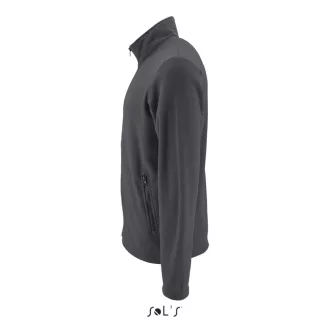  Férfi NORMAN cipzáras egyszerű polár pulóver, SOL'S SO02093, Charcoal Grey-S