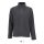 Női NORMAN cipzáras egyszerű polár pulóver, SOL'S SO02094, Charcoal Grey-S