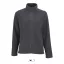 Női NORMAN cipzáras egyszerű polár pulóver, SOL'S SO02094, Charcoal Grey-S
