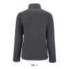 Női NORMAN cipzáras egyszerű polár pulóver, SOL'S SO02094, Charcoal Grey-S