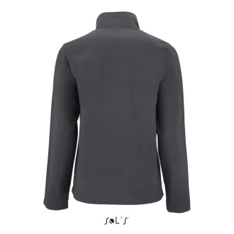   Női NORMAN cipzáras egyszerű polár pulóver, SOL'S SO02094, Charcoal Grey-S