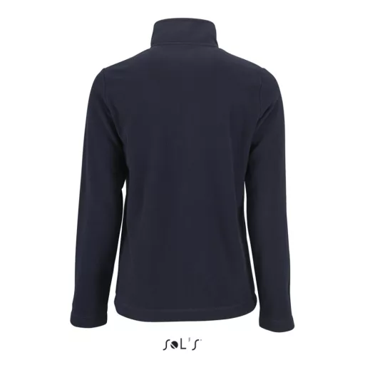 Női NORMAN cipzáras egyszerű polár pulóver, SOL'S SO02094, Navy-2XL