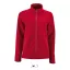 Női NORMAN cipzáras egyszerű polár pulóver, SOL'S SO02094, Red-L