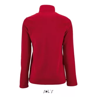  Női NORMAN cipzáras egyszerű polár pulóver, SOL'S SO02094, Red-S