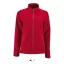 Női NORMAN cipzáras egyszerű polár pulóver, SOL'S SO02094, Red-XL