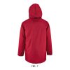Uniszex ROBYN steppelt bélésű kabát, gallérba rejthető kapucnival, SOL'S SO02109, Red-4XL