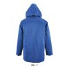 Uniszex ROBYN steppelt bélésű kabát, gallérba rejthető kapucnival, SOL'S SO02109, Royal Blue-L
