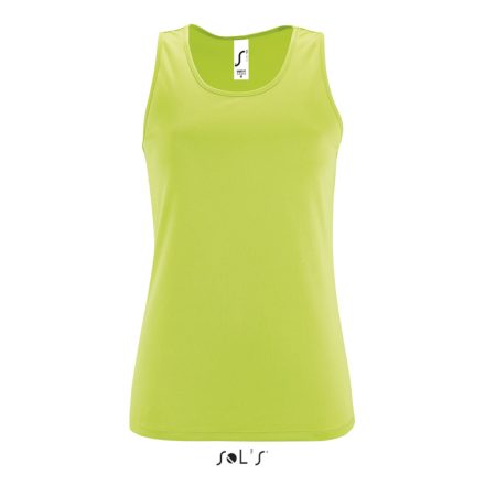 Női ujjatlan sport trikó, SOL'S SO02117, Apple Green-XL