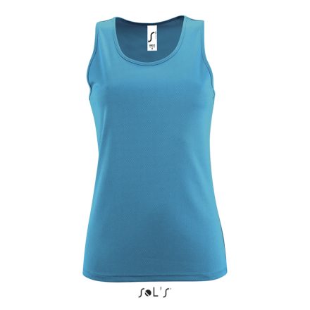 Női ujjatlan sport trikó, SOL'S SO02117, Aqua-L