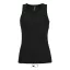 Női ujjatlan sport trikó, SOL'S SO02117, Black-2XL