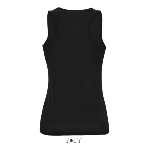 Női ujjatlan sport trikó, SOL'S SO02117, Black-2XL