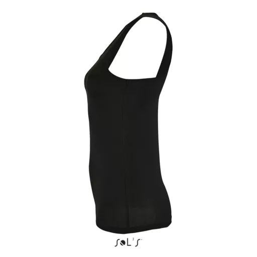 Női ujjatlan sport trikó, SOL'S SO02117, Black-2XL