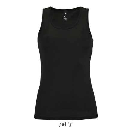 Női ujjatlan sport trikó, SOL'S SO02117, Black-L