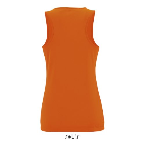 Női ujjatlan sport trikó, SOL'S SO02117, Neon Orange-XL