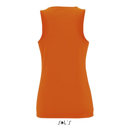 Női ujjatlan sport trikó, SOL'S SO02117, Neon Orange-XL