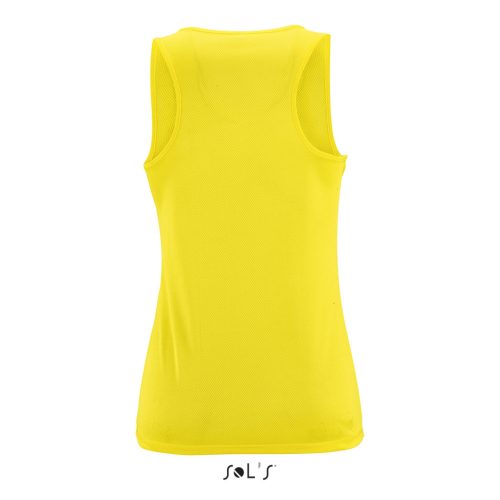 Női ujjatlan sport trikó, SOL'S SO02117, Neon Yellow-XS