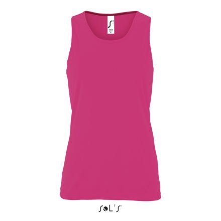 Női ujjatlan sport trikó, SOL'S SO02117, Neon Pink 2-XS