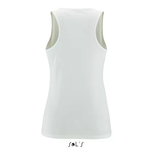 Női ujjatlan sport trikó, SOL'S SO02117, White-S