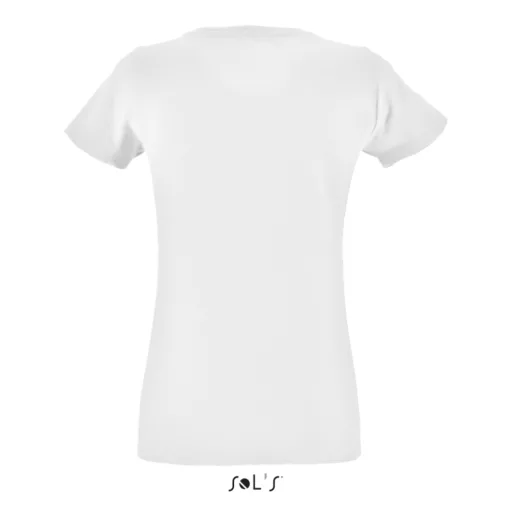 Női REGENT FIT kreknyakú rövid ujjú póló, SOL'S SO02758, White-L